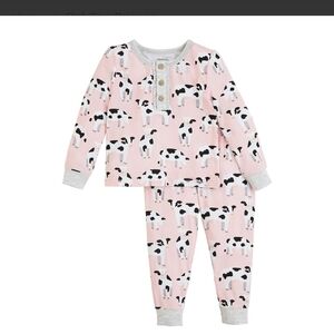 Mud Pie Cow Pj Set